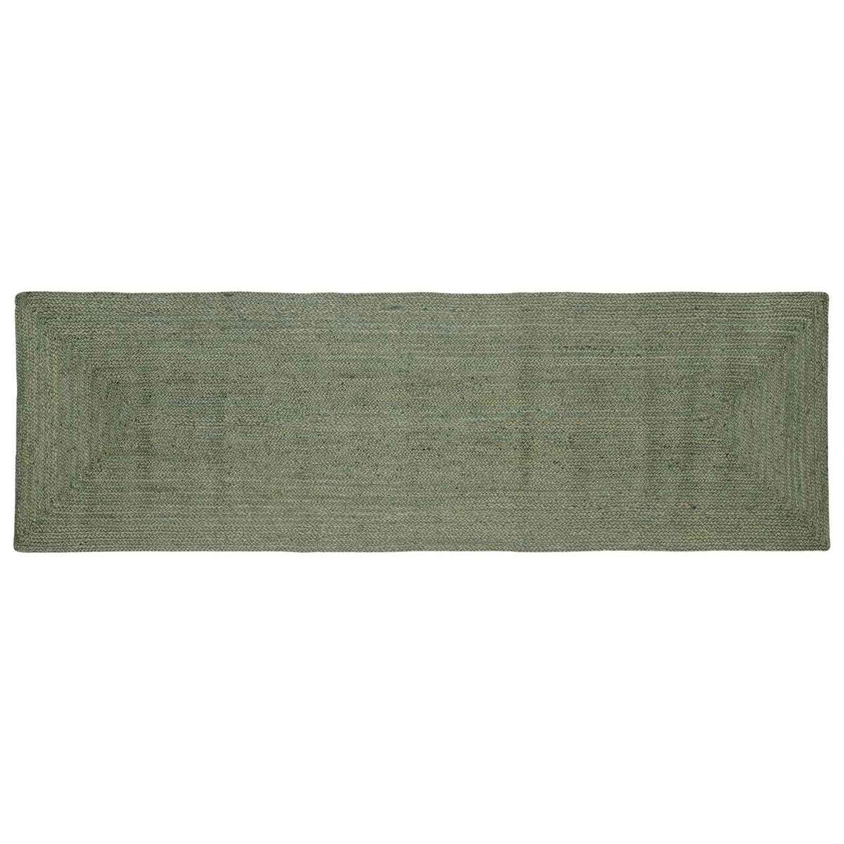 vidaXL Area Rug Jute Olive Green