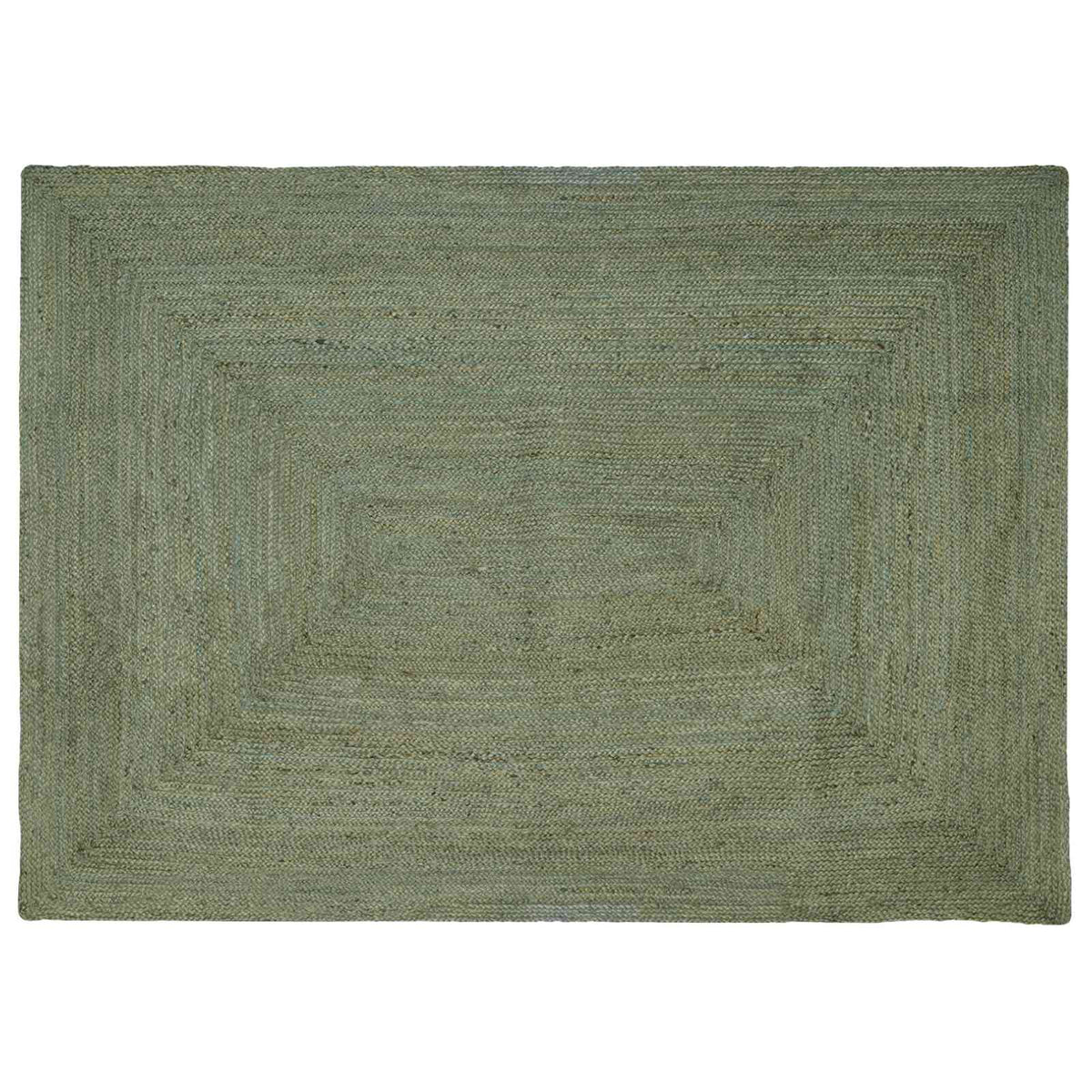 vidaXL Area Rug Jute Olive Green