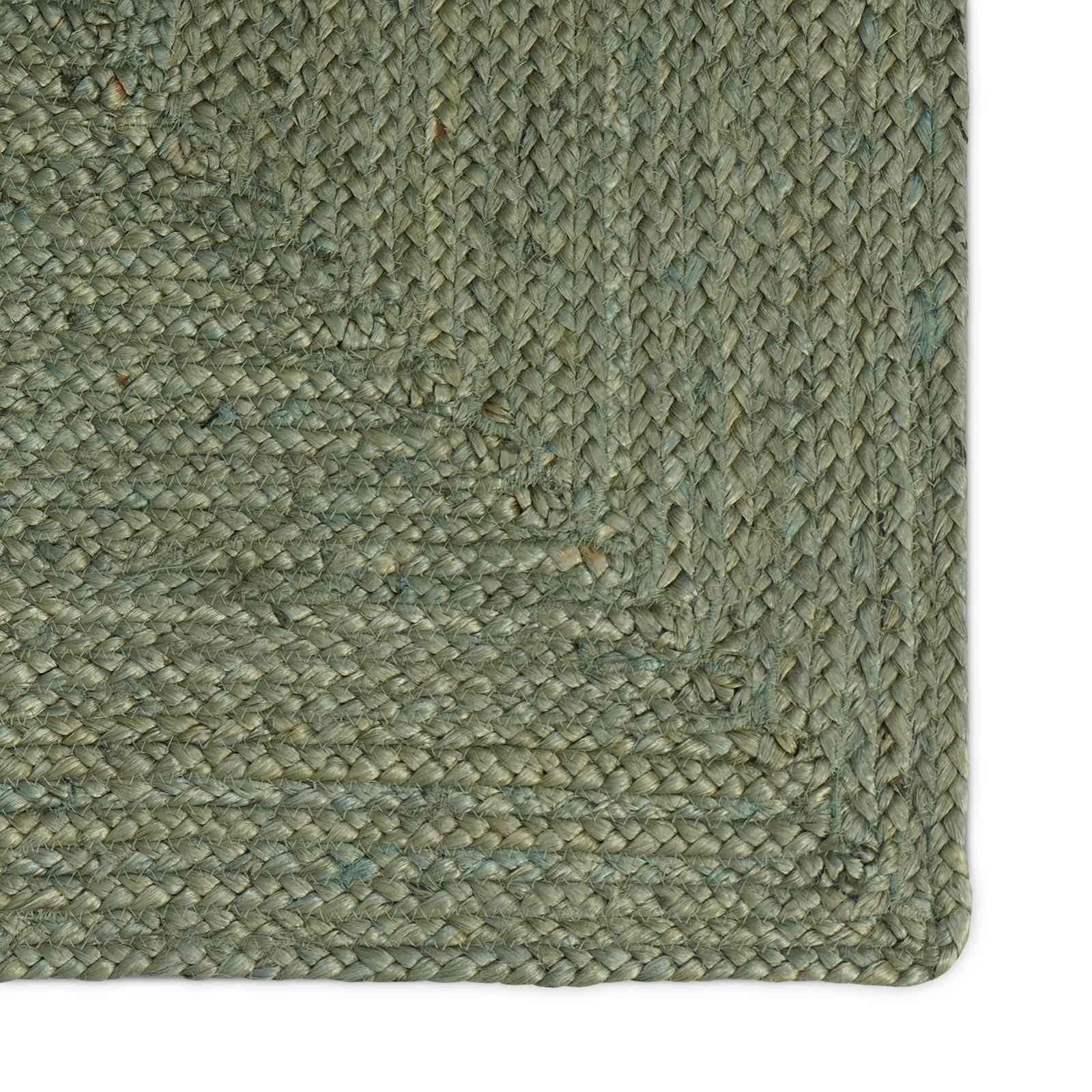 vidaXL Area Rug Olive Green 240 x 340 cm Jute 2