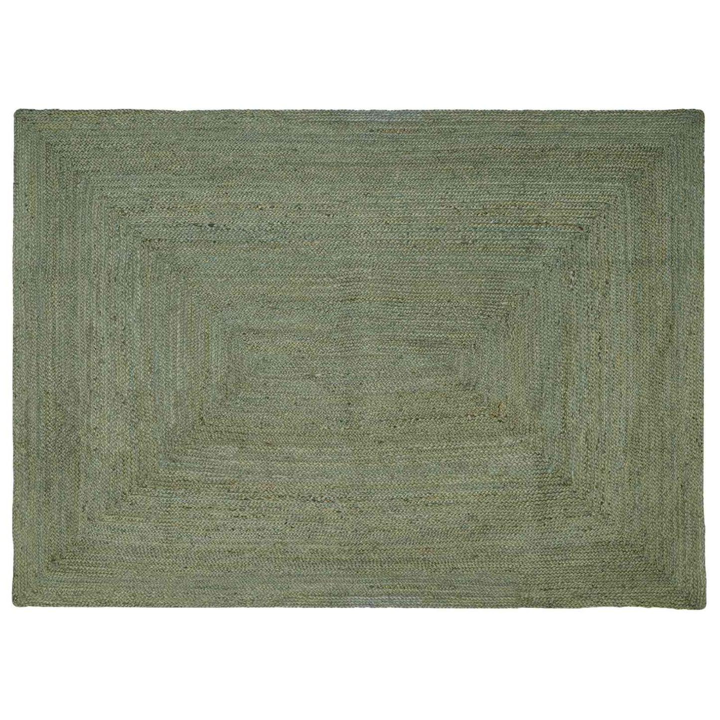 vidaXL Area Rug Olive Green 240 x 340 cm Jute 1
