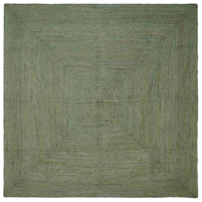 vidaXL Area Rug Olive Green 300 x 300 cm Jute 1