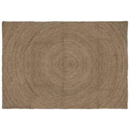 Area Rugs Jute Grey 140 cm 200 cm