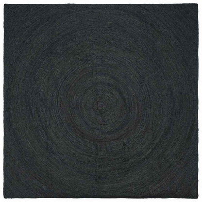 Area Rugs Jute Dark Grey Width 240 cm 240 cm