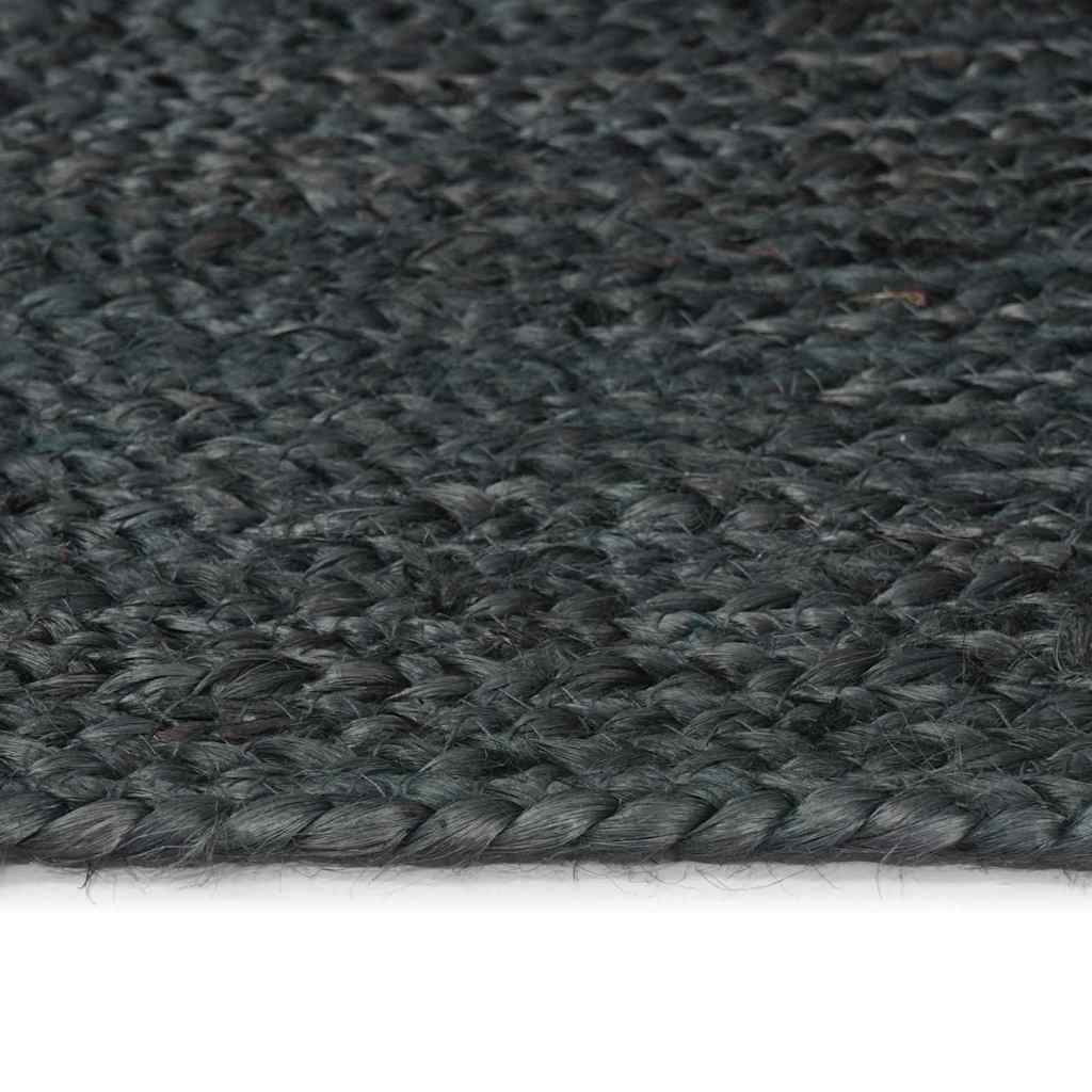 vidaXL Area Rugs Dark Grey 240 x 340 cm Jute 4