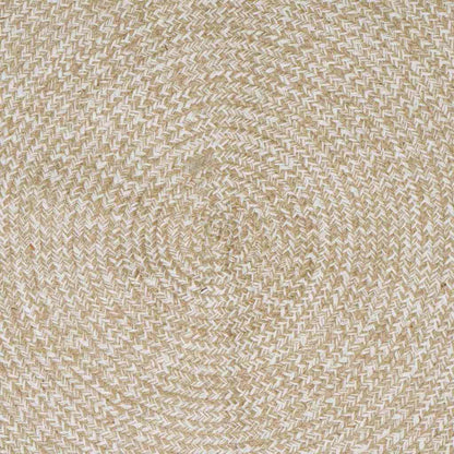 vidaXL Area Rug Natural and White 300 x 300 cm Jute 6