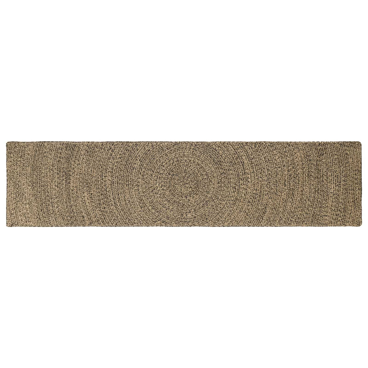 Area Rug Jute Natural and Black 60 cm 250 cm