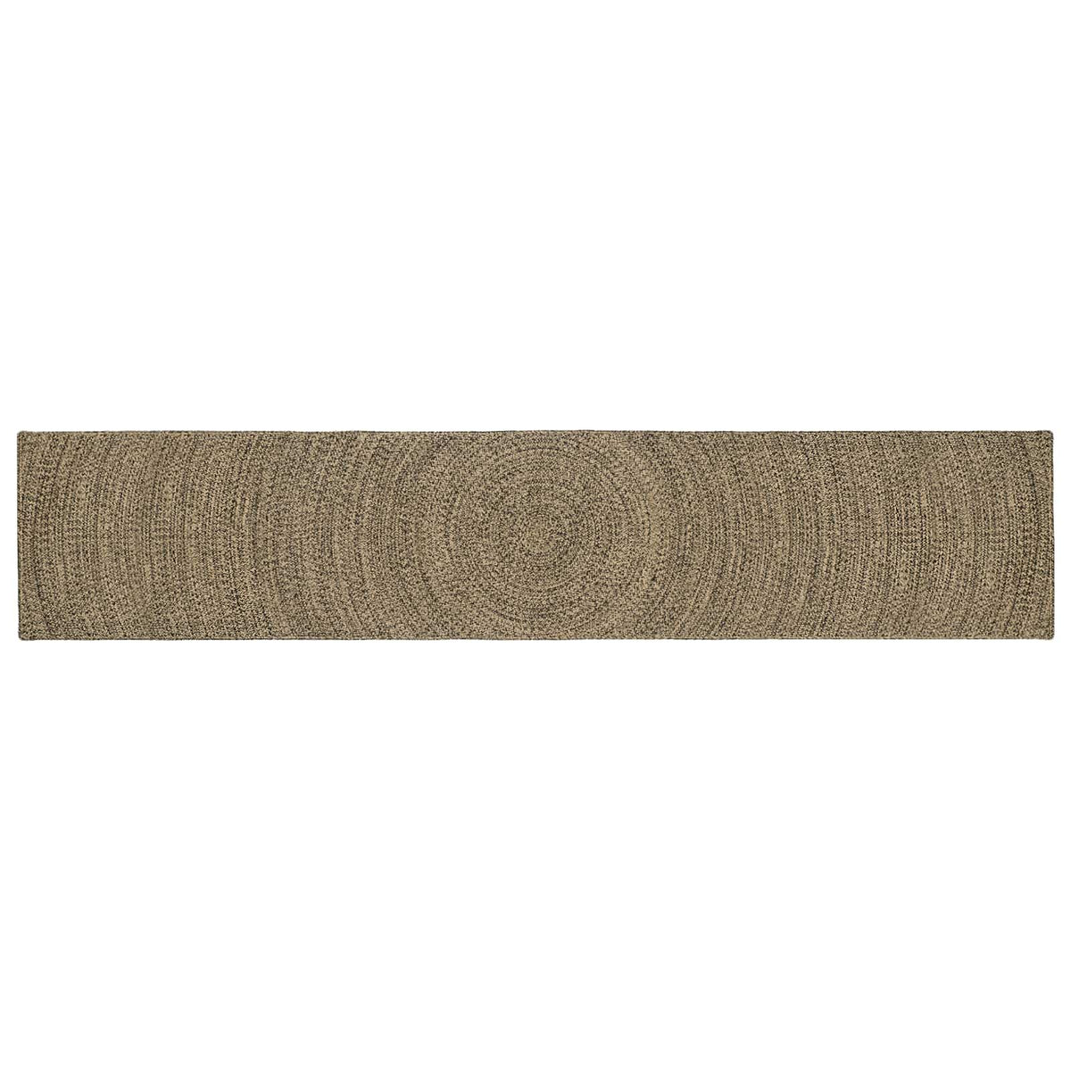 Area Rug Jute Natural and Black 80 cm 400 cm