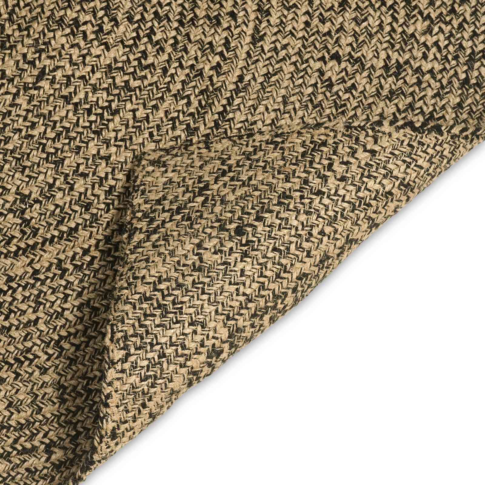 vidaXL Area Rug Natural and Black 300 x 300 cm Jute 4