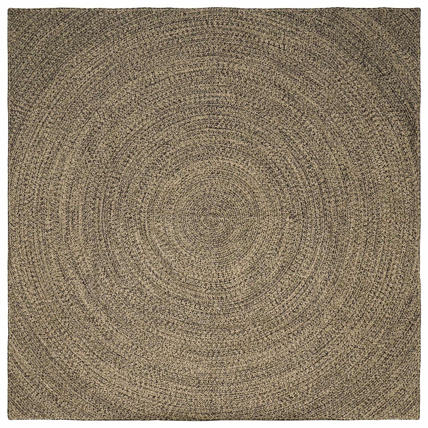 vidaXL Area Rug Natural and Black 300 x 300 cm Jute 1
