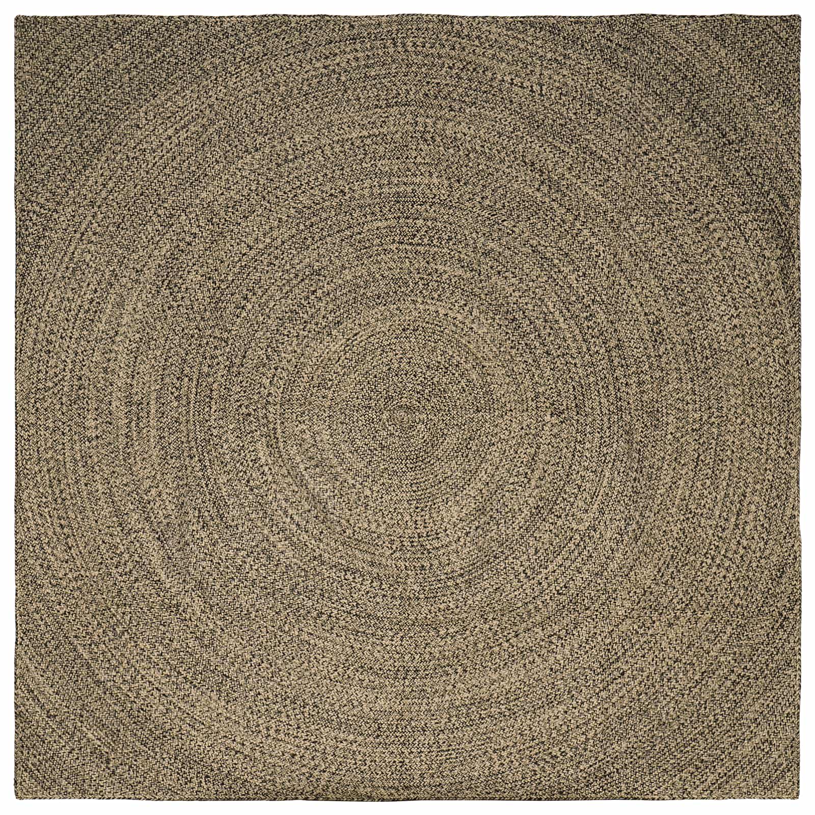 vidaXL Area Rug Natural and Black 300 x 300 cm Jute 1