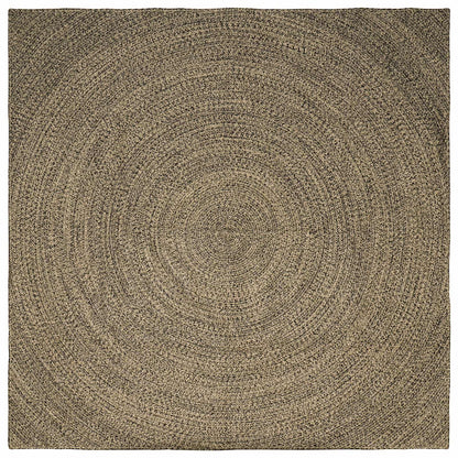 vidaXL Area Rug Natural and Black 300 x 300 cm Jute 1