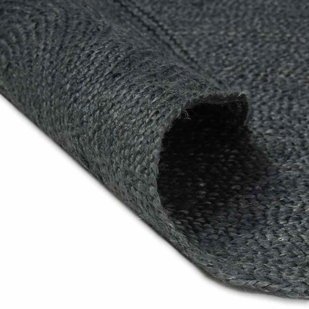 Area Rugs Jute Dark grey 205 cm 305 cm