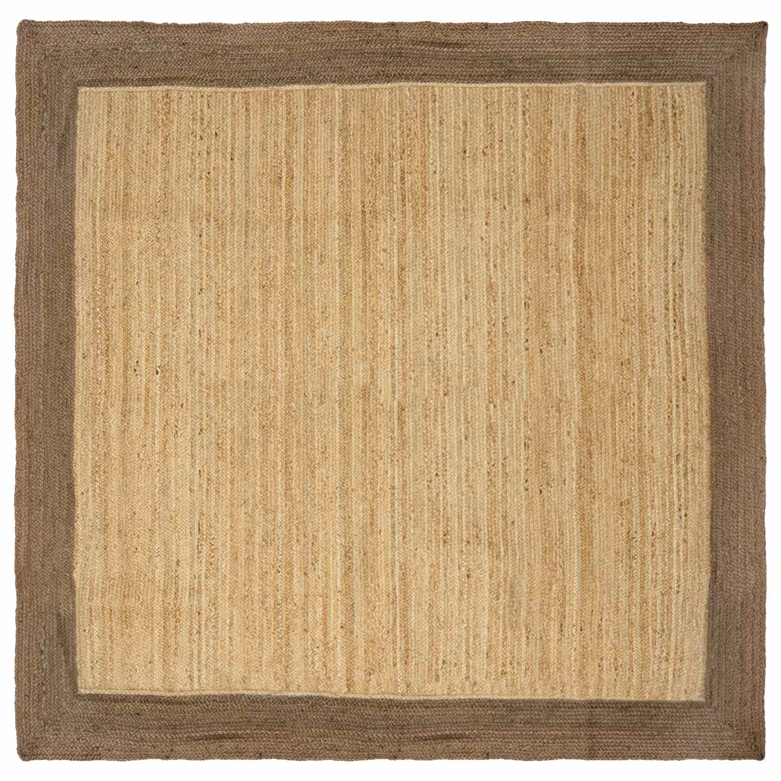vidaXL Area Rug Grey 300 x 300 cm Jute 1