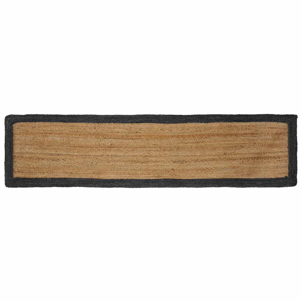 Area Rug Jute Dark Grey and Natural 60 cm 300 cm