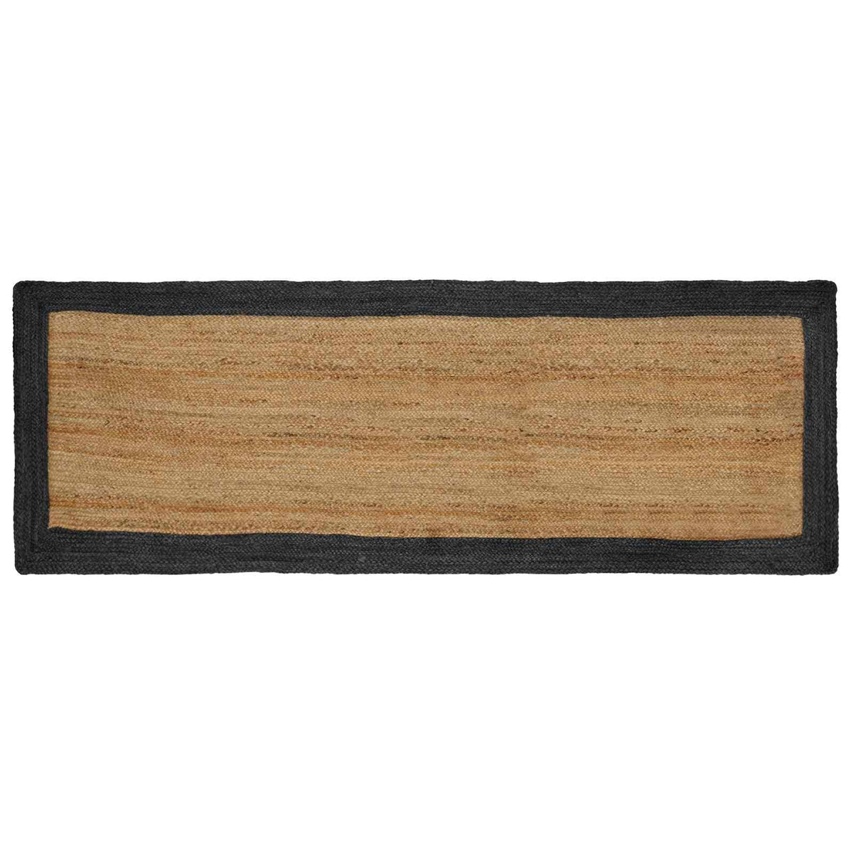 Area Rug Jute Dark Grey and Natural 80 cm 300 cm