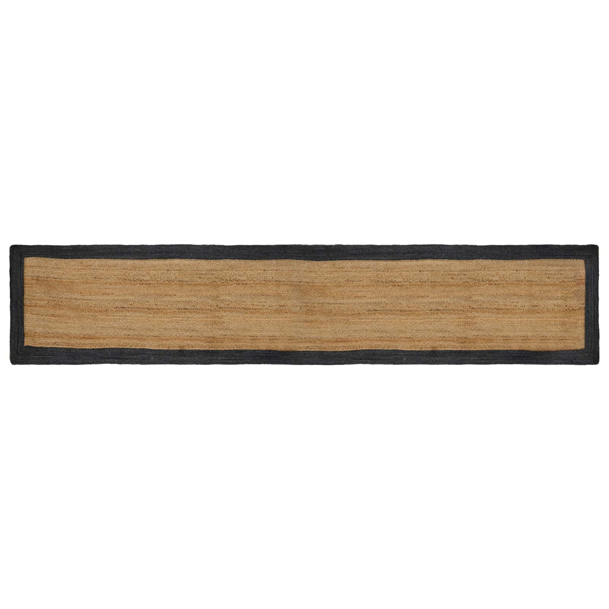 Area Rug Jute Dark Grey and Natural 80 cm 400 cm