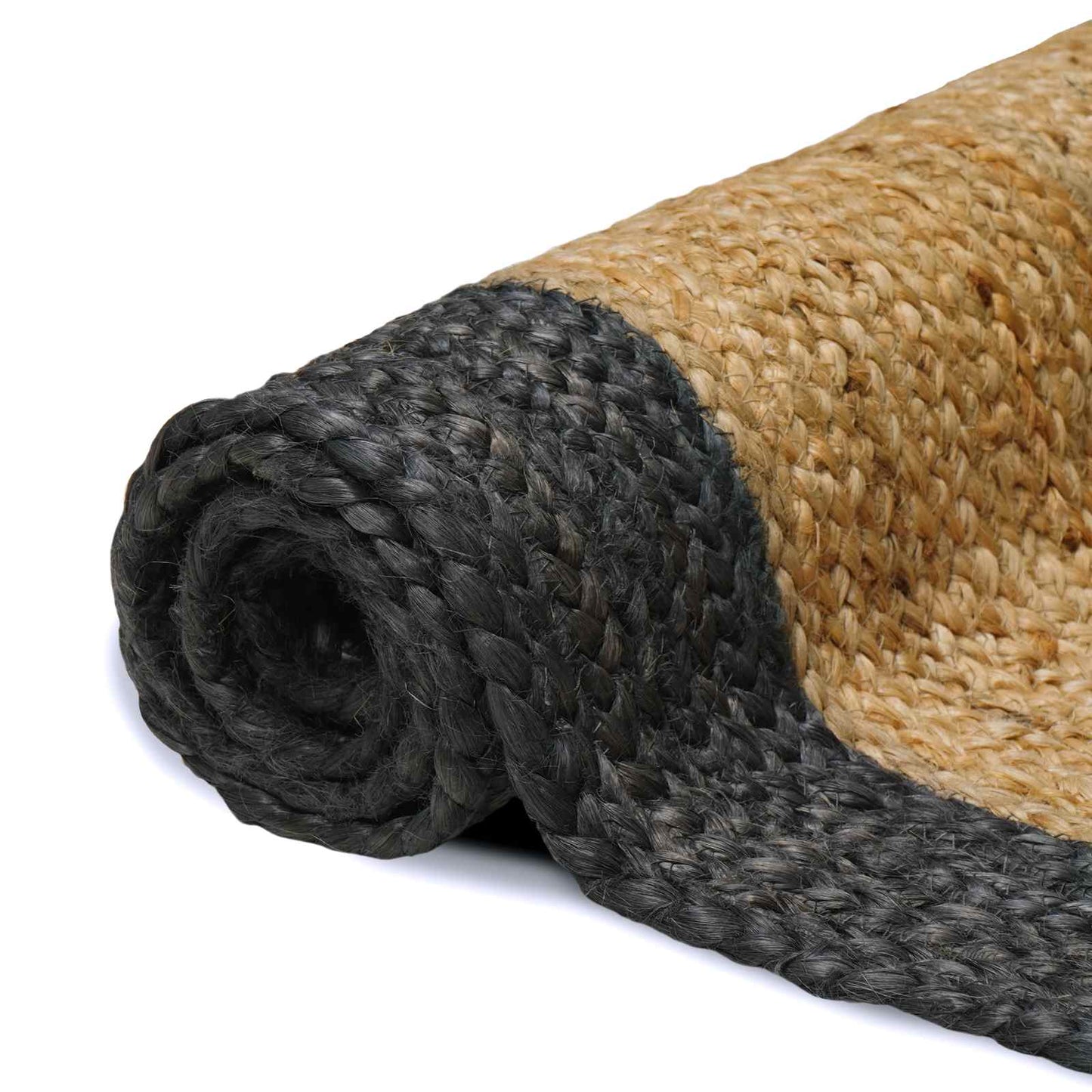 vidaXL Area Rug Dark Grey 240 x 340 cm Jute 3