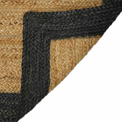 vidaXL Area Rug Dark Grey 240 x 340 cm Jute 4