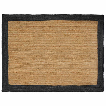 vidaXL Area Rug Dark Grey 240 x 340 cm Jute 1