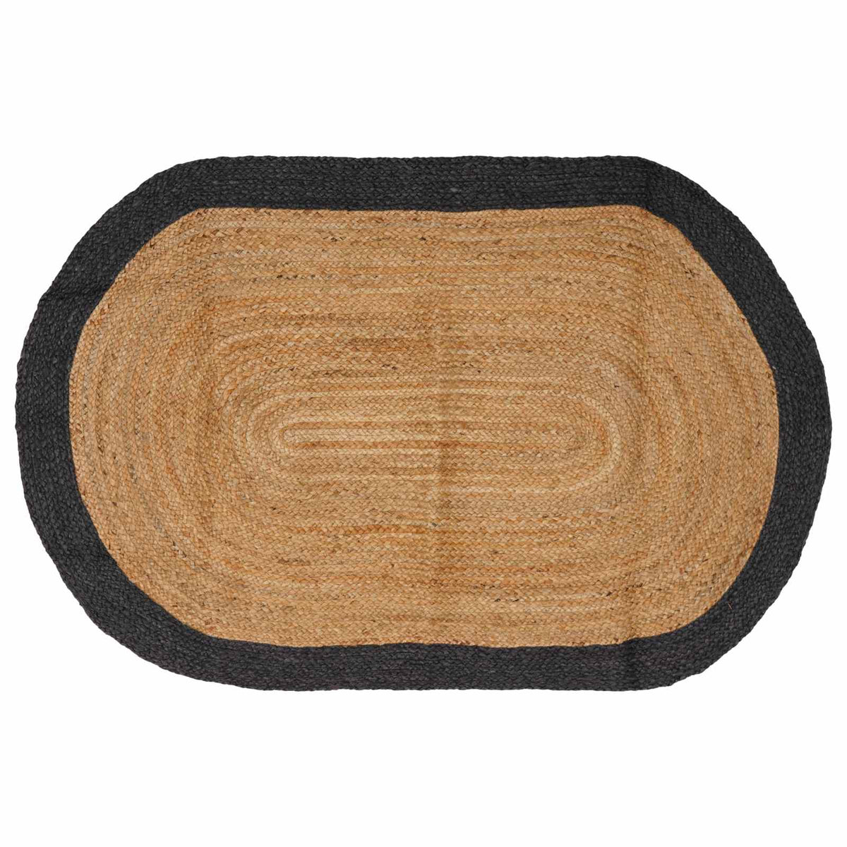 Area Rug Jute Dark grey 205 cm 305 cm