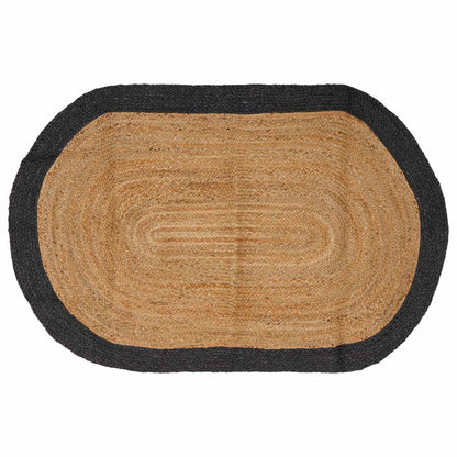 Area Rug Jute Dark grey 205 cm 305 cm