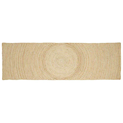 vidaXL Area Rug Jute Natural and White