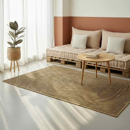 vidaXL Area Rug Black 300 x 300 cm Jute 2
