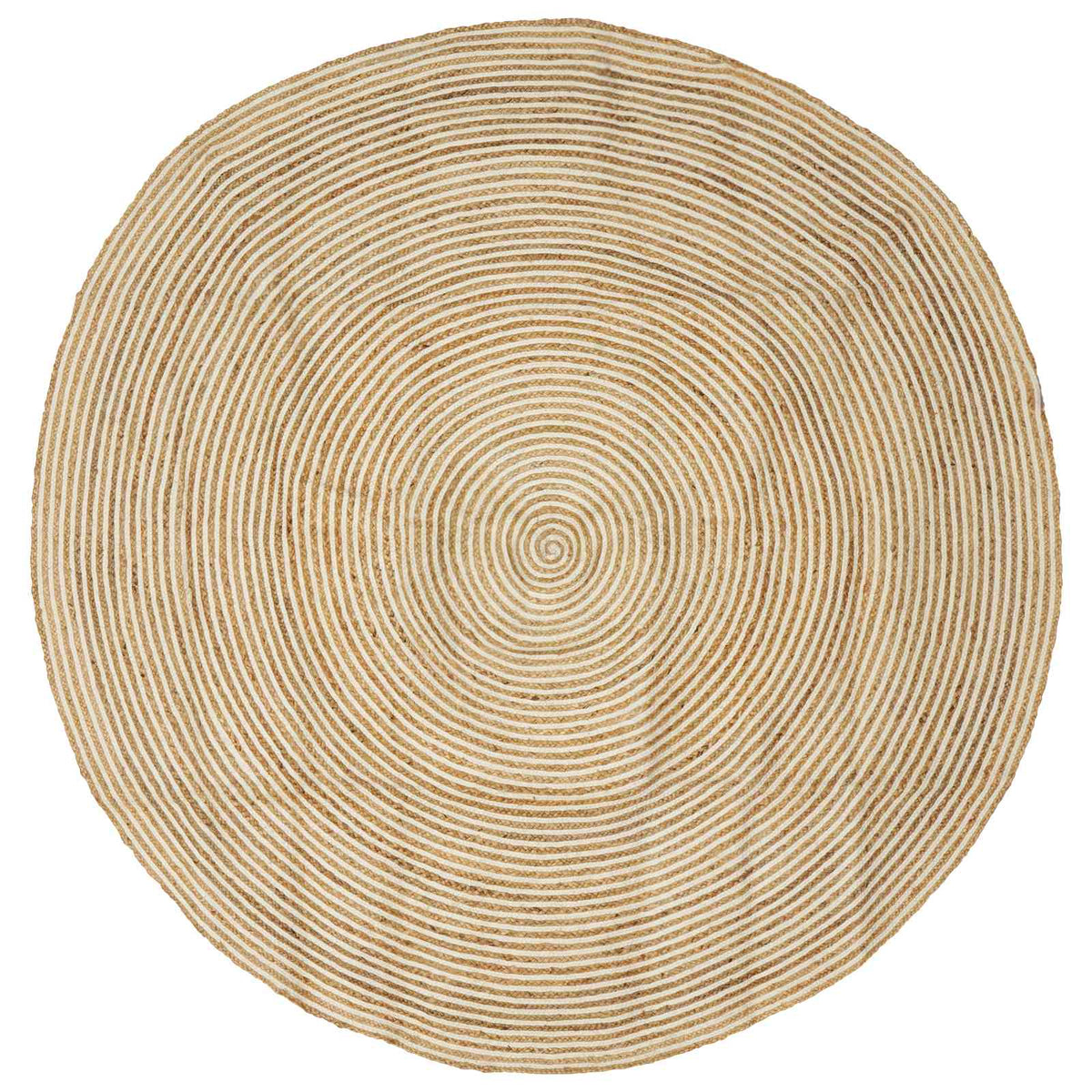 Area Rug Jute White