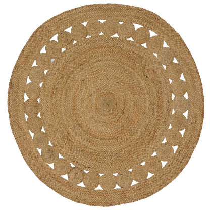 Area Rugs Natural Ø Jute 120 cm