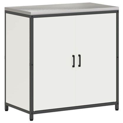vidaXL Kitchen Storage Cabinet HATTEM White 90 x 50 x 92 cm Steel 2