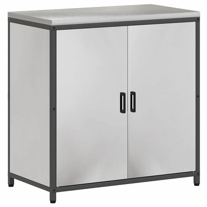 vidaXL Kitchen Storage Cabinet HATTEM Silver 90 x 50 x 92 cm Steel 2