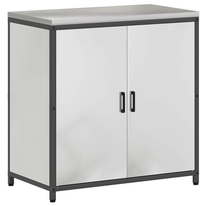 vidaXL Kitchen Storage Cabinet HATTEM Silver 90 x 50 x 92 cm Steel 2