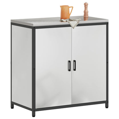 vidaXL Kitchen Storage Cabinet HATTEM Silver 90 x 50 x 92 cm Steel 3