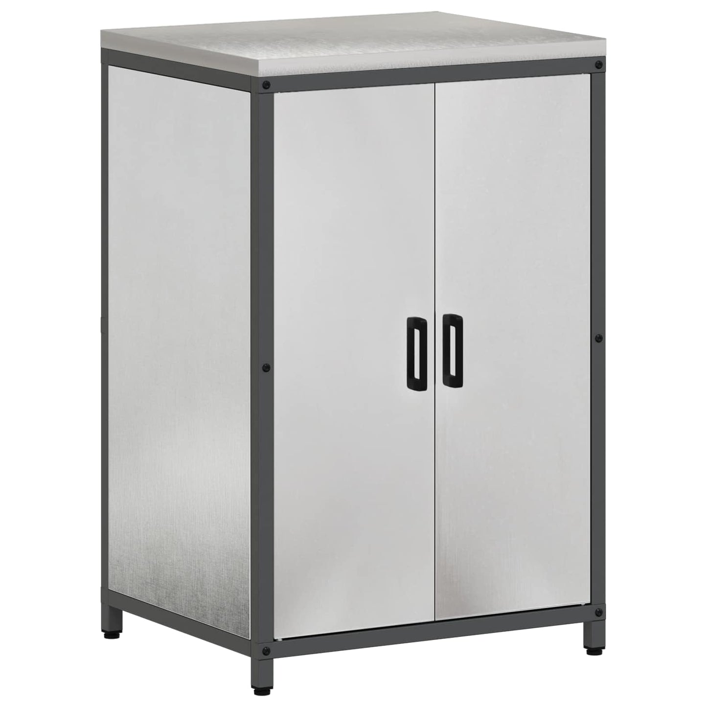 vidaXL Kitchen Storage Cabinet HATTEM Silver 60 x 50 x 92 cm Steel 2