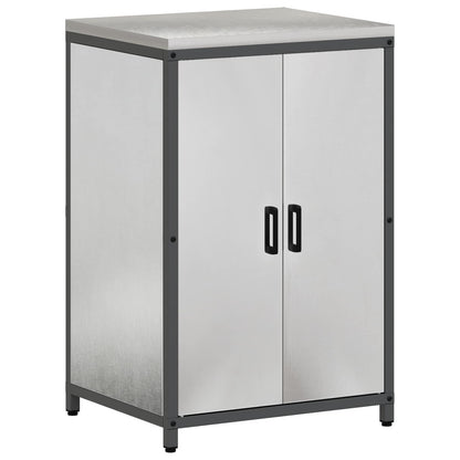 vidaXL Kitchen Storage Cabinet HATTEM Silver 60 x 50 x 92 cm Steel 2