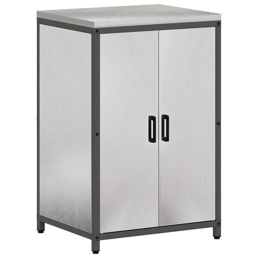 vidaXL Kitchen Storage Cabinet HATTEM Silver 60 x 50 x 92 cm Steel 2