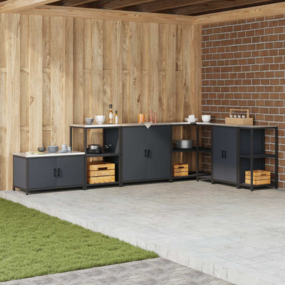 vidaXL HATTEM Steel Kitchen Storage Cabinet