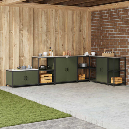 vidaXL HATTEM Steel Kitchen Storage Cabinet
