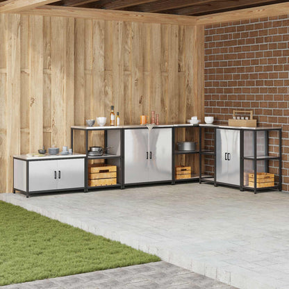 vidaXL HATTEM Steel Kitchen Storage Cabinet