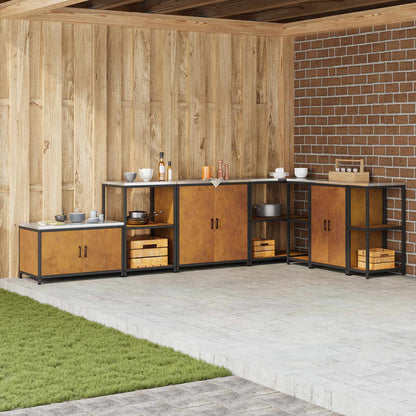vidaXL HATTEM Steel Kitchen Storage Cabinet