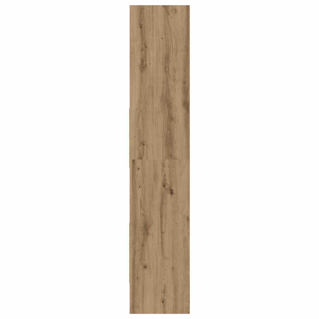 Book Cabinet 60x35x180 cm Engineered Wood Artisan oak