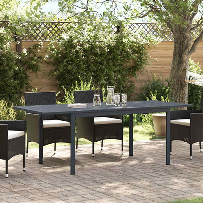 vidaXL Outdoor Dinner Table Folding Anthracite 210 x 90 x 73 cm Steel 1