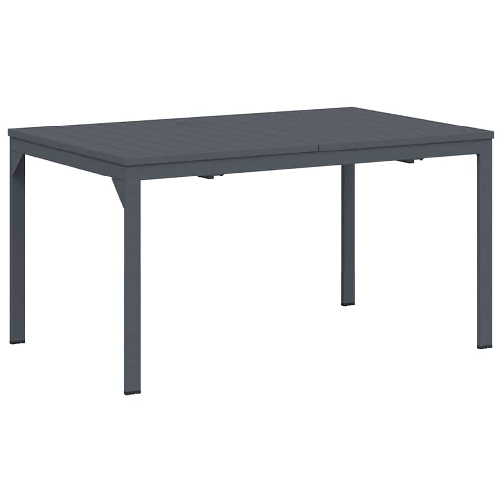 vidaXL Outdoor Dinner Table Folding Anthracite 210 x 90 x 73 cm Steel 2