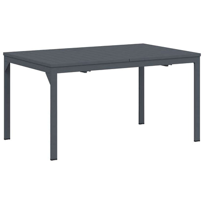 vidaXL Outdoor Dinner Table Folding Anthracite 210 x 90 x 73 cm Steel 2