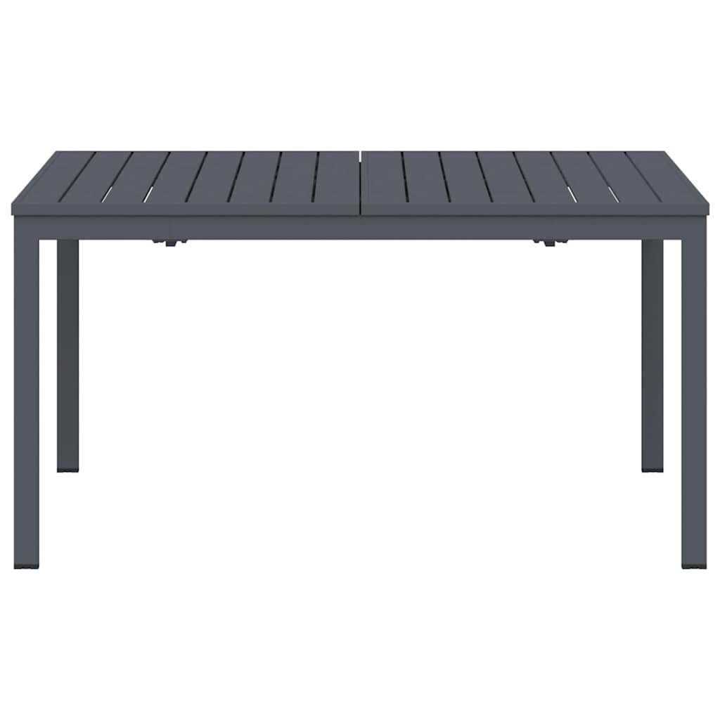 vidaXL Outdoor Dinner Table Folding Anthracite 210 x 90 x 73 cm Steel 5
