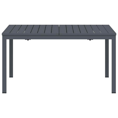 vidaXL Outdoor Dinner Table Folding Anthracite 210 x 90 x 73 cm Steel 5