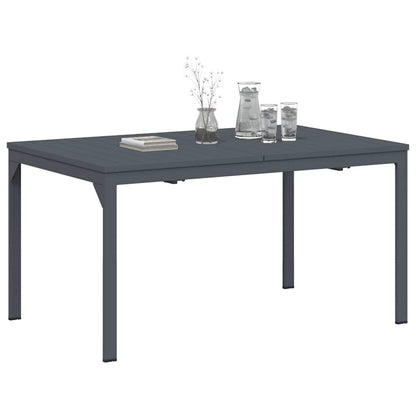 vidaXL Outdoor Dinner Table Folding Anthracite 210 x 90 x 73 cm Steel 3