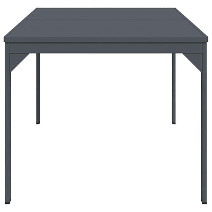 vidaXL Outdoor Dinner Table Folding Anthracite 210 x 90 x 73 cm Steel 6