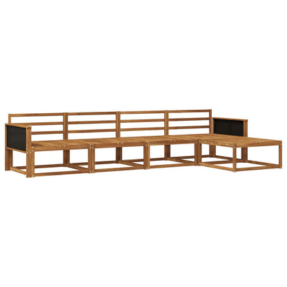 vidaXL Outdoor Sofa Set 5 pcs Natural Solid Acacia Wood 2