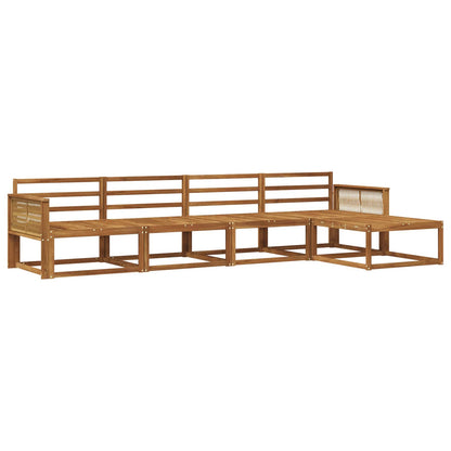 vidaXL Outdoor Sofa Set 5 pcs Natural Solid Acacia Wood 2